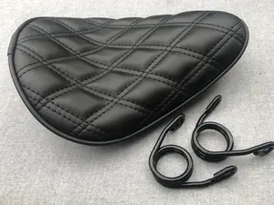 Black Diamond Solo Seat Harley chopper bobber xs650 sportster cb750 triumph dyna Universal Solo seat,