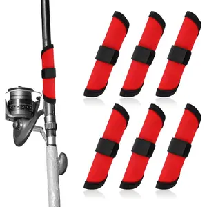 6pcs Lure Wrap, 5.9 Inch Fishing Lure Covers Lure Gloves Fish Hook Protectors Lure Guard to Keep Fishermen Fishing Safe for Fishing Rod