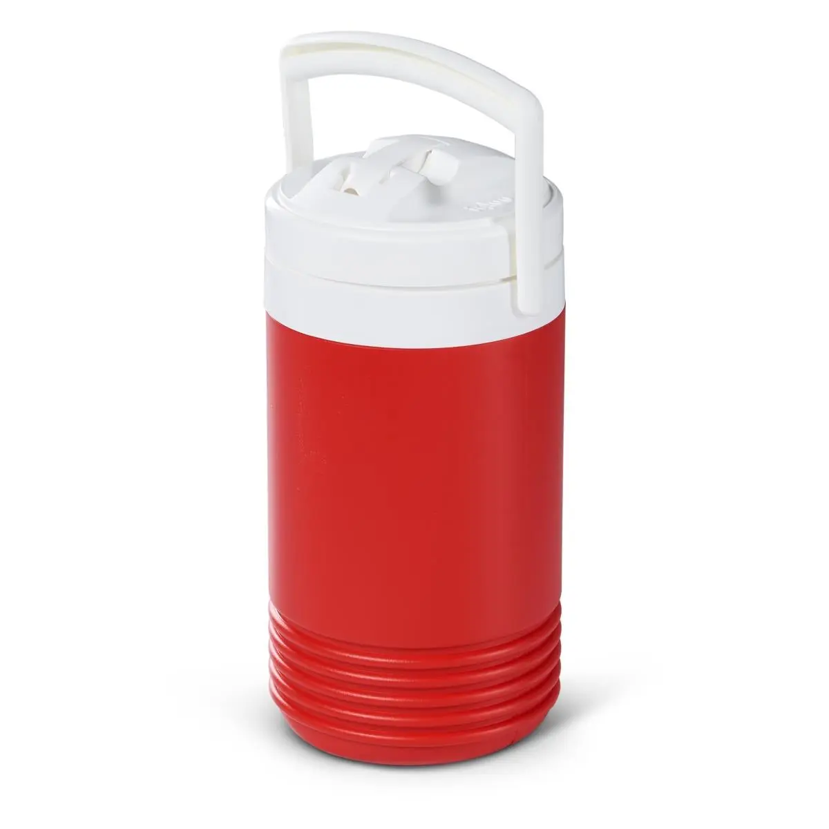 Igloo 1 Gal Laguna Beverage Cooler - Red & White, Wide Mouth, Flip Spout, Trail-Friendly Design for Sports, Ideal for Camping & Gym Use, Fully Insulated, Side Pull-Up Grips
