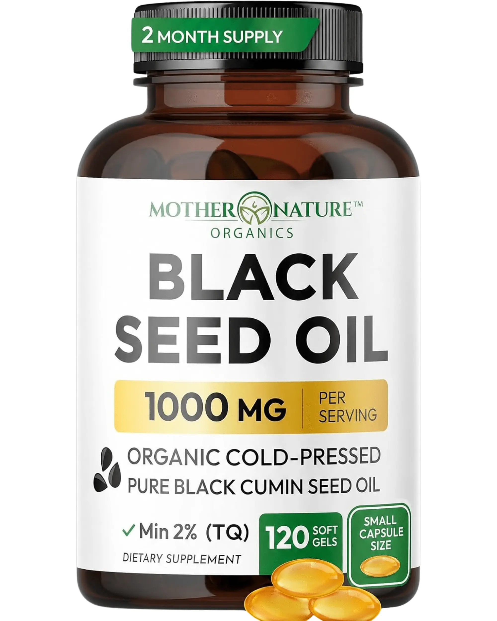 Black Seed Oil Capsules 1,000mg (Softgel)