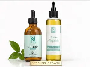 NHAIR SET SUPER HAIR GROWTH - Comprehensive Hair Care Set for Healthy Growth with Natural Oil Rich Products Haircare, Scalp Growth Oil, Strengthens Hair