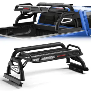 Truck Roll Bar for Ford F150, Ram 1500, Chevy Silverado, Tundra, Titan & GMC Sierra Full Size Pickup Truck Headache Rack with Cargo Carrier Basket