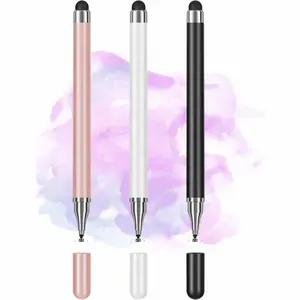 3-Pack Tablets Stylus Pen for All Touchscreen with Precision Disc Tip, 2-in-1 Universal Stylus Compatible with Android, iOS, and Phone– Perfect for Writing, Drawing, and Note-Taking