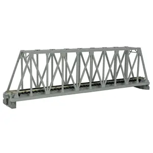 Kato N Scale Unitrack 20-432 Single-Truss Bridge - 248mm 9-3/4" -- Gray, N Scale