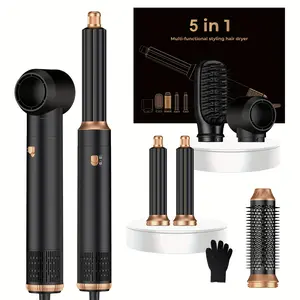 5-In-1 Professional Hot Air Styler Hair Dryer Brush, a Powerful for Curling, Volumizing, Straightening, And Quick Drying