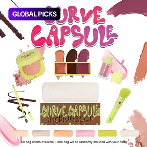 Mitchell Curve Capsule 5-Piece Face & Lip Set, Limited Edition Blush, Lip Gloss, Lip & Brush Makeup Bundle, Makeup Kit, Perfect Gift for Her #GLOBAL PICKS