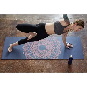Print Yoga Mat, Non Slip Exercise & Fitness Mat for All Types of Yoga, Pilates & Floor Exercises