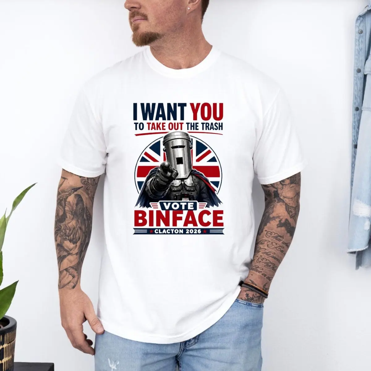 Vote Binface Political Satire British Humour Shirt, Vote Binface Clacton By Election Tee, Unisex Sweater Pullover Tee