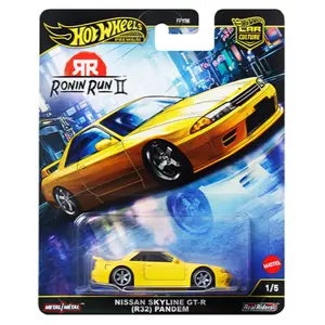 Hot Wheels Car Culture 2025 Ronin Run ll Nissan Skyline GT-R (R32) Pandem, 1:64 Scale, Diecast Model Car