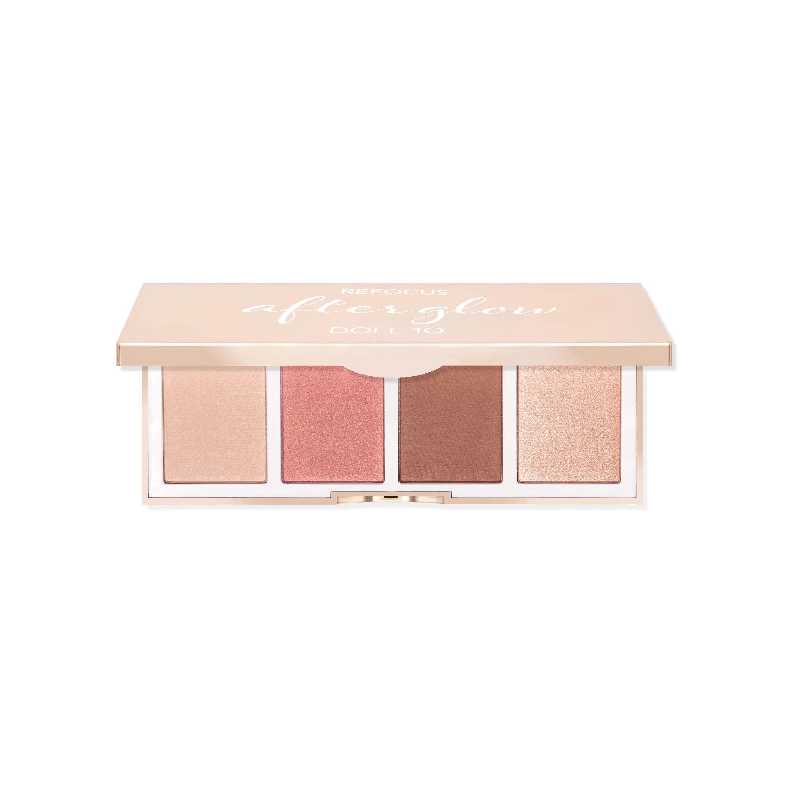 Refocus AfterGlow Palette Talc-Free Face Palette | Bronzer, Highlighter, Blush