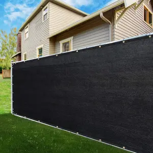 blockage fence Black Privacy Screen Fence 90% Blockage Heavy Duty Fencing Mesh Shade Net Cover for Outdoor Wall Garden Backyard Porch Patio Balcony