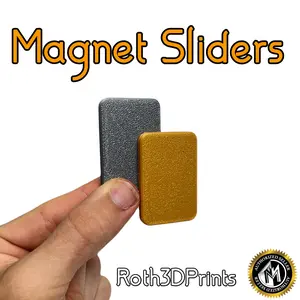 Magnet Sliders - 3D Printed Magnetic Swinger - Refrigerator Magnet - Home Decor Kitchen Set