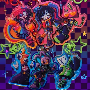 TADC keychain, The Amazing Digital Circus Keychain !!! Pomni, Jax, Ragatha, Kinger, Zooble, and Gangle Charms, Perfect Accessories For Bags, Keys, Gift