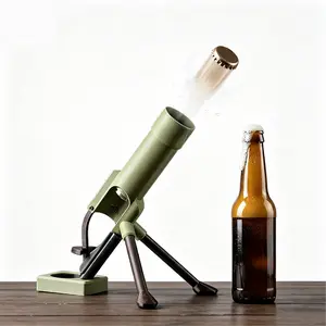 JOYTUTUS Beer Bottle Mortar Bottle Opener, 330-355ml Mortar Beer Bottle Opener, Hands-Free Push down Opener, for Bar, Gathering, Desk Decor, Game Days, BBQs, Bachelor Party fathersdaygift,summerwins