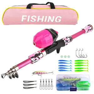 High-Value Fishing Rod Set with Reel, Lures, Hooks, Storage Bag, Portable Telescopic Rod, Freshwater Saltwater Use, Beginner Friendly, Fishing Equipment, Fishing Gear Set