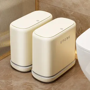UFORU Automatic Air Pressure Adsorption Garbage Bag Bin Slim Design One-Touch Lid Opening Thickened Double-Bin Odor-Proof Model Suitable for Living Rooms and Bathrooms#SummerWins	#DFYD