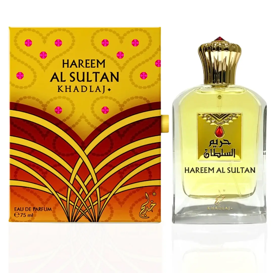 KHADLAJ Hareem Al Sultan Gold EDP Perfume Fragrance - Unisex, Alcohol-Based, 2.55oz(75ml) Daily Use Elegant Floral Oriental Fragrance Single Item, Elegant Perfume