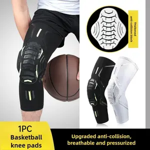 1pc Honeycomb Shockproof Knee Pad, Thick Warm Design, Shock Absorption + Patella Stabilization, Ideal for Basketball, Soccer, Cycling, Dance