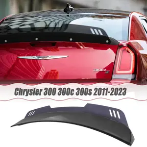 MUTUSAISI Rear Trunk Wickerbill Spoiler PMMA Flap Wing for Chrysler 300 300c 300s 2011-2023 Tail Lid Accessories