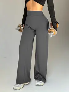 Women's Versatile Flared Yoga Pants for Workout & Everyday Outfits Athleisure Fitness Leggings Elastic Waist Leggings