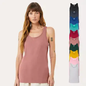 Bella + Canvas Unisex Jersey Tank Tops, Multi Pack Sleeveless Jersey Tees for Women & Mens, Bulk Cotton Scoop Neck Undershirts - 13 Different Colors