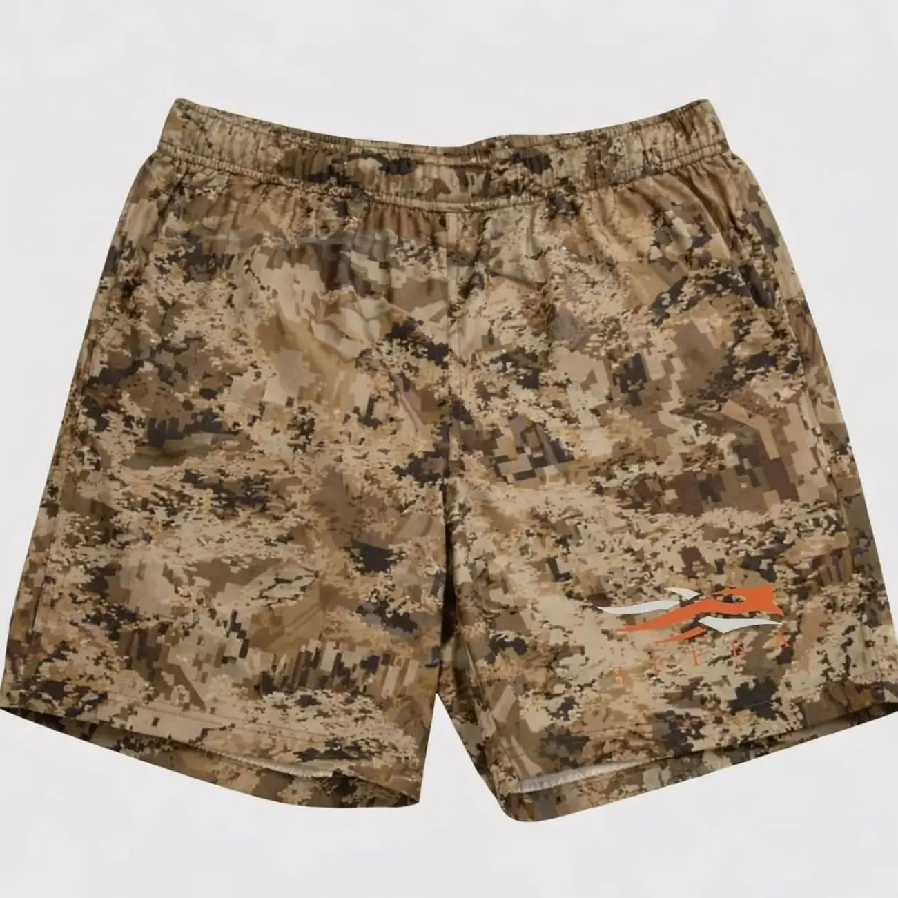 Sitka Duck Oven LT Optifade Timber Shorts, Camo Outdoor Gear, Lightweight Sport Shorts, Tactical Wear, Men Activewear