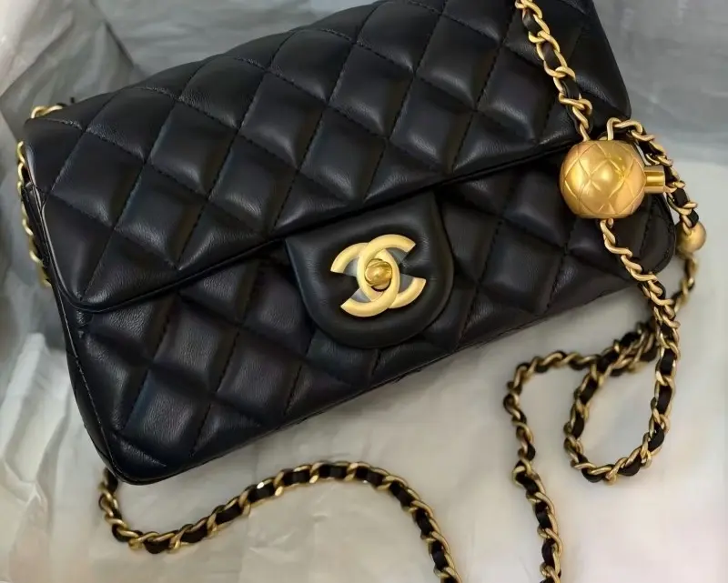 ‮ LENAHC  ‬Adjustable Chain Quilted Mini Shoulder Bag Fashion Crossbody Purse for Women