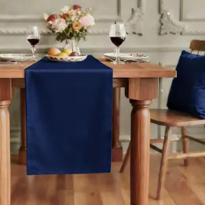 Decorative Waterproof Cloth Table Runner Washable Reusable Table Runners for Dining Wedding Party Kitchen Everyday Decor