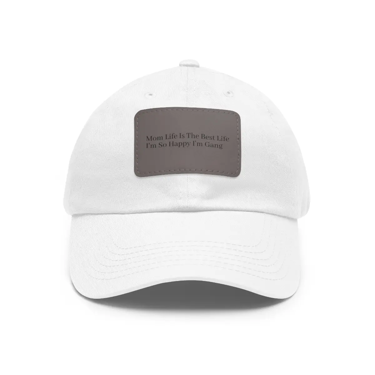 Dad GangGang Hat with Leather Patch (Rectangle)