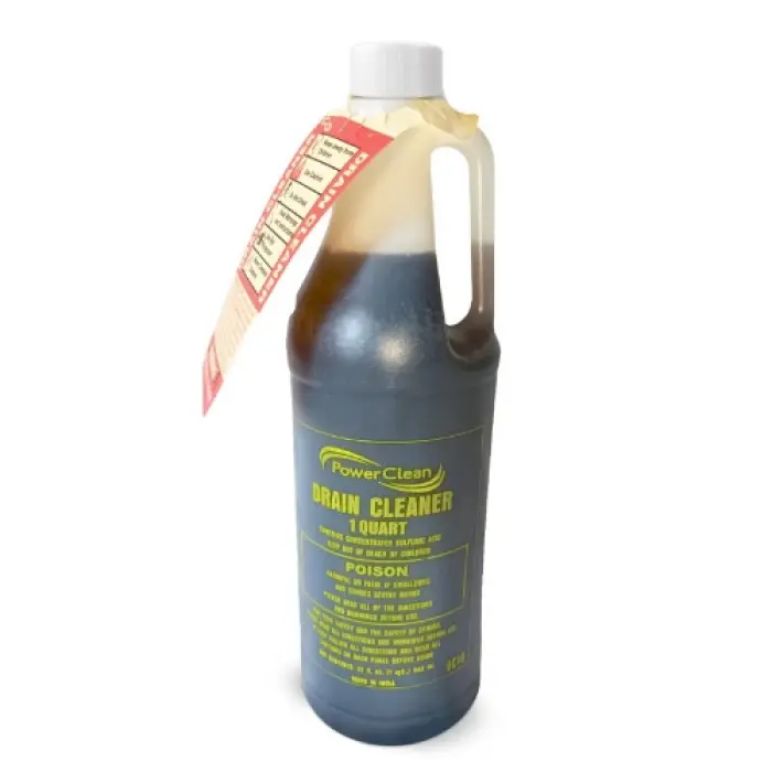 212 MAIN DC1Q Grip Tight 1 qt Sulfuric Drain Cleaner, 4 lbs Acid-Resistant Poly Bottle, Household Pipe-Safe Unclogger for Kitchen Drains, Home Cleaning Supply, Cleaning Products