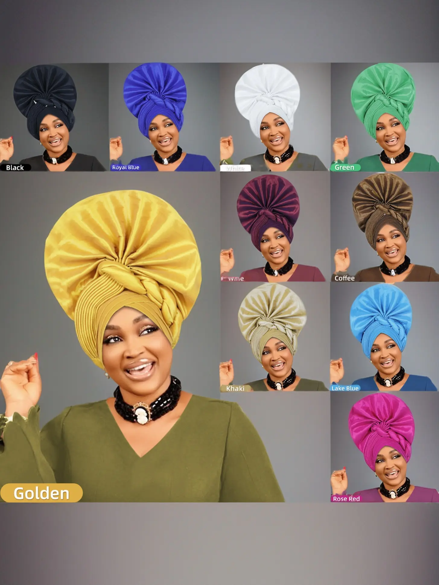 Women's Pure Color Braided Headscarf Hat, Peacock Tail Shape Turban Cap, Perfect for Weddings and Festive Parties, Fashion Matching Hat