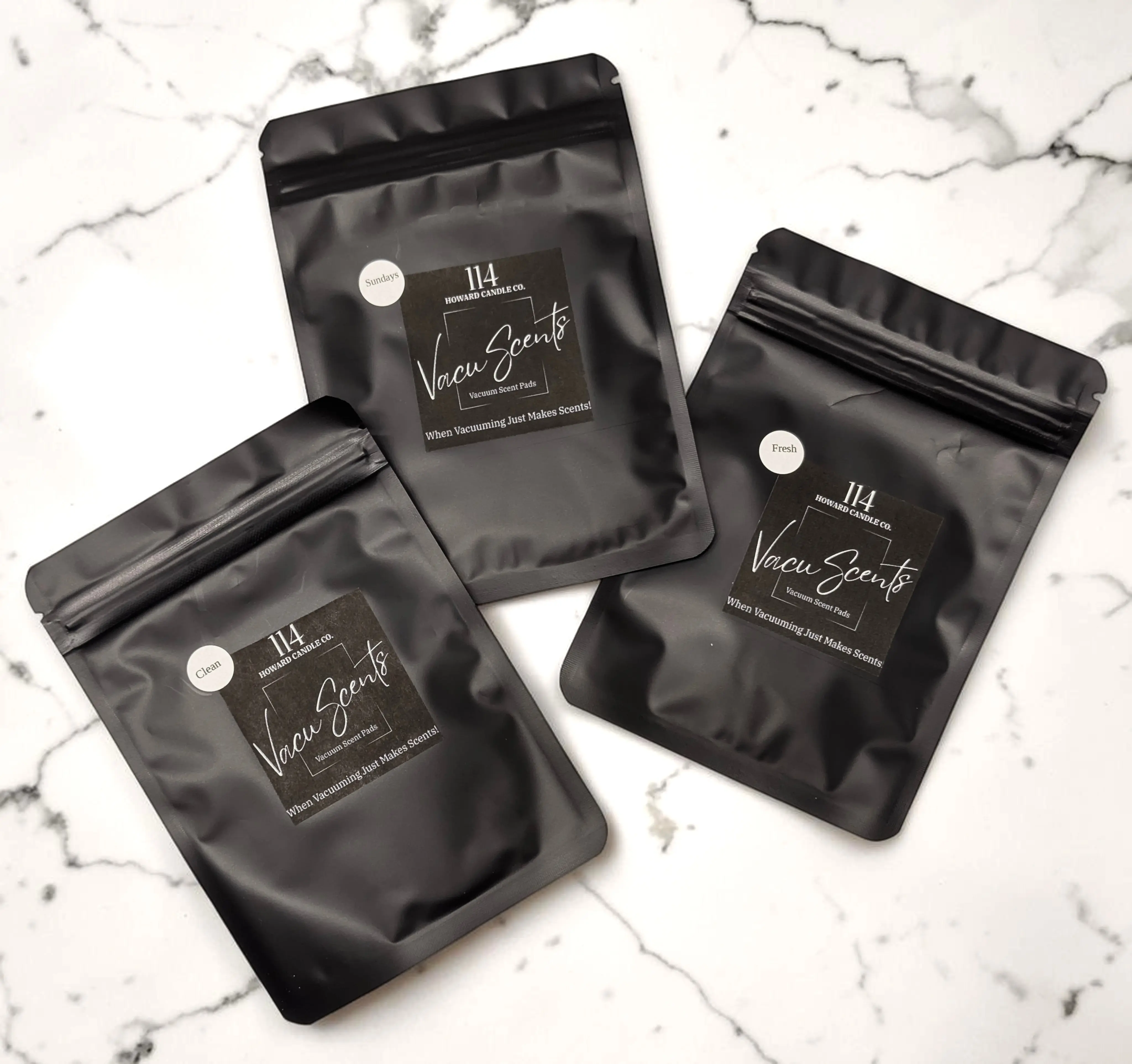 Vacuum Odor Eliminator Scent Pad Variety 3-Pack |HEPA Filter Fragrance Pads for Upright, Stick, Bagless & Robot Vacuums | 9 Pads | Safe for Kids & Pets. VacuScents