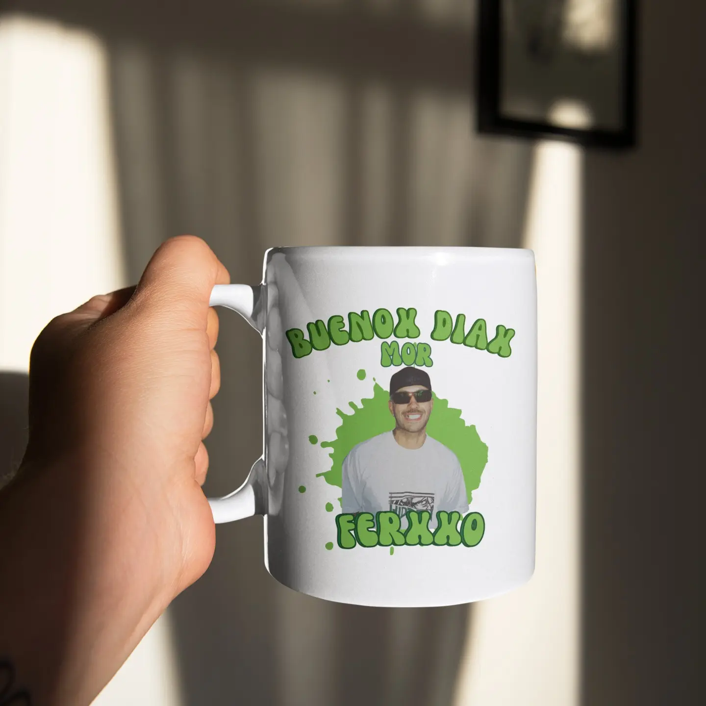 Feid Mug 11oz Ceramic Gift, Ferxxo Merch, Ideal for Drinkware Collection, feid fans, feid mug, personalized gift, Coffee feid mug,