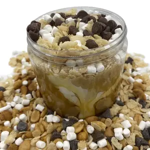 Scotcheroo - Butterscotch Peanut Butter Dessert - Swirled w/ Yum Yum Butterscotch Sauce, Marshmallow Crème topped w/ Rice Crispies, Mini Marshmallows & Chocolate Chips