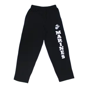 US Marines Unisex Black Lounge Pant  Imported Cotton Menswear