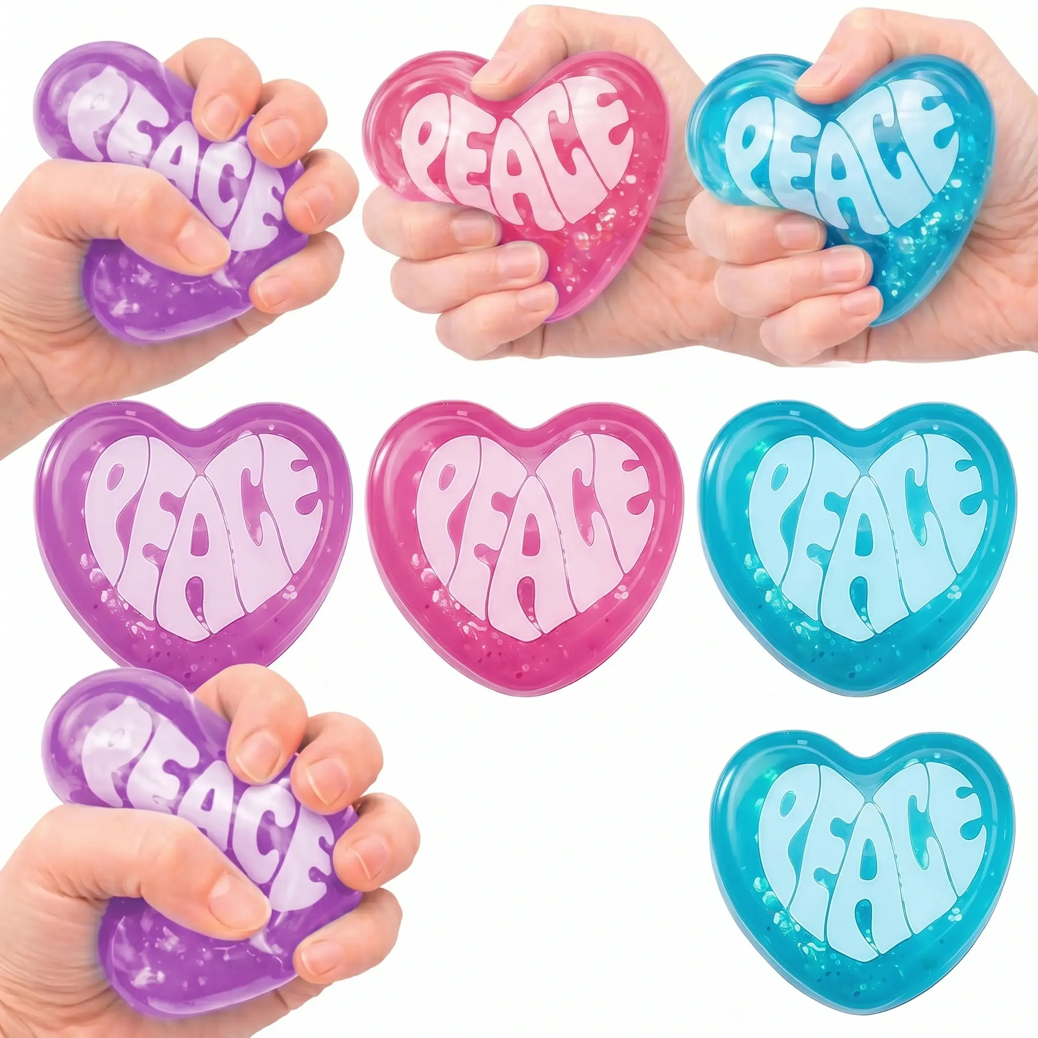 Heart-shaped Kneading Fun Heart-shaped toys for daily stress relief and boredom. Soft to the touch, slow rebound, fun and portable