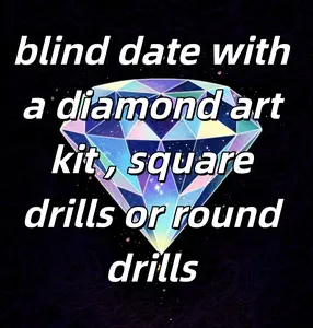 Random 5D Diamond Painting Kit Random Square & Round Drills With Full Tools Set And Full Drill DIY Art Home Decor Gift