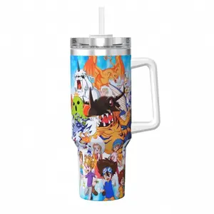 Digimon Adventure Digital Monster Tumbler 40oz & 30oz, Retro 90s Anime Fan Drinkware For Men Women, Japanese Animation Nostalgia Gift | 300326.C00781.ID03