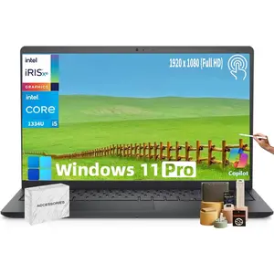 Dell Inspiron 3530 Touchscreen Business Laptop, 15.6" FHD, Intel 13th Gen i5-1334U, Intel UHD Graphics, Numeric Keypad, Copilot AI PC, WiFi 6, Win11 Pro, with Accessories(16GB RAM, 512GB SSD)