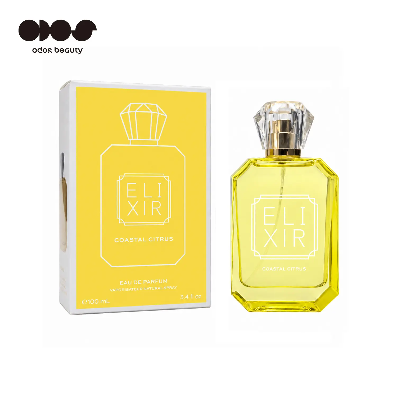 Elixir Intense Coastal Citrus Eau de Parfum｜Fresh Citrus Fruity Scent｜Women's Fragrance｜3.4 oz / 100 ml｜Lemon, Sugar, Raspberry, Freesia, Vanilla & Musk｜Inspired By Scent｜Fall Scent｜Lucky Scent｜Signature Scent