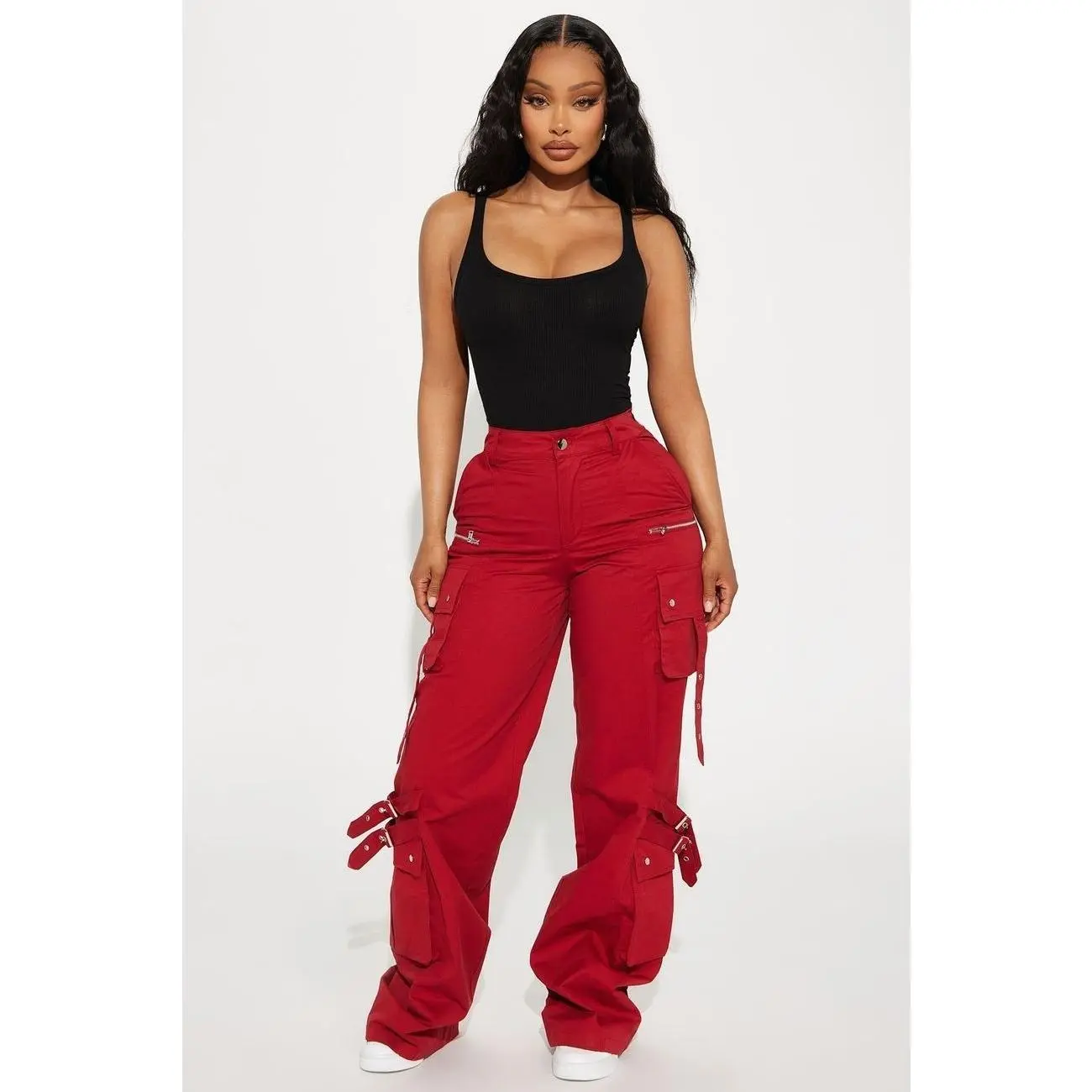 Don't Need Your Approval Cargo Pant - Brick Red 7