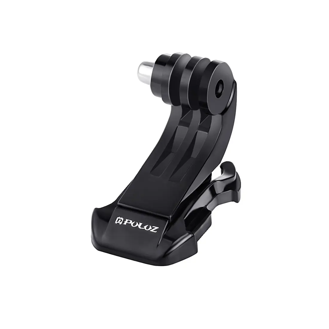 PULUZ Black Vertical Surface J-Hook Buckle Mount for PULUZ Action Sports Cameras Jaws Flex Clamp Mount for GoPro, Insta360, DJI and Other Action Cameras, Sports Camera Accessories (Black)