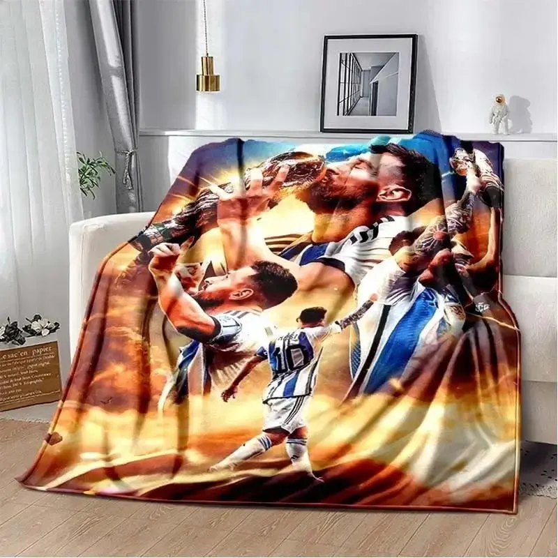 Competitive Sports Portrait Collage Graphic Print Flannel Throw Blanket, Ultra Soft Skin-Friendly Polyester Cover for Sofa Bedroom Living Room, Modern Sport Style Home Decor, Perfect Birthday Holiday Gift for Family