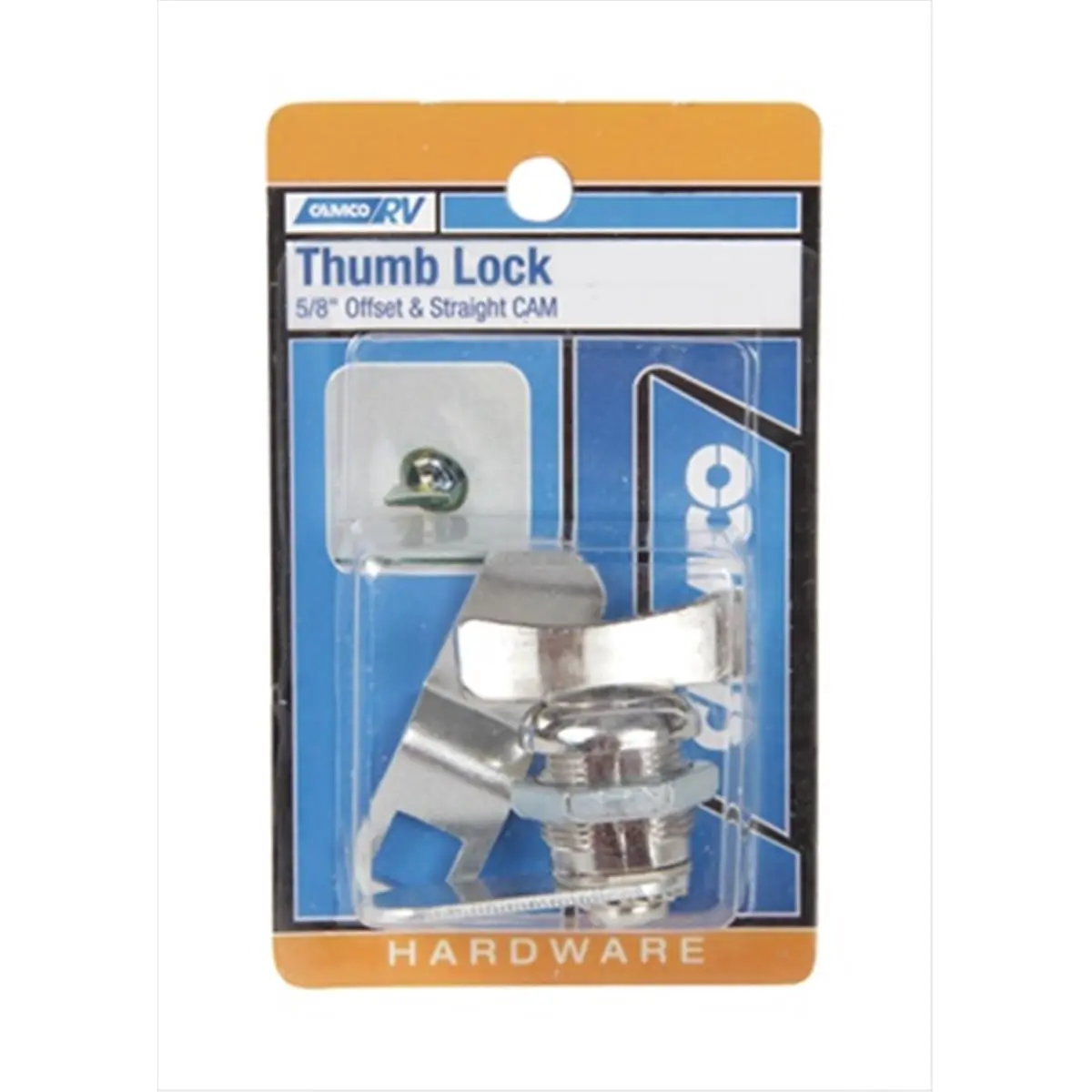 Camco 44333 Thumb-Operated 1-Hand Cam Lock - 0.63 In. Antitheft Device for Automotive & Motorcycle Locks & Security, New or Replacement Installations, One Hand Lock