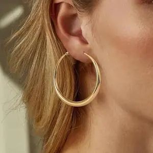 GANIA Gold Silver Hoop Earrings for Women Hypoallergenic Stainless Steel Lightweight Large Small Hoops Set 30mm 40mm 50mm 60mm Daily Wear Gift for Girlfriend Wife Mom