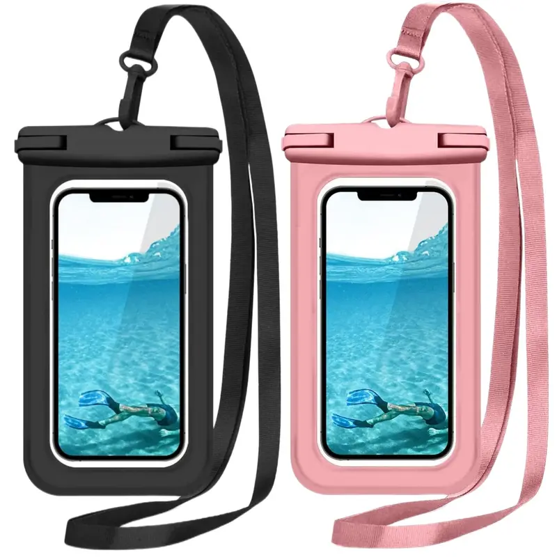 Outdoor Waterproof Phone Bag, Touch Screen Friendly Phone Case, Floating Waterproof Bag for Swimming & Beach Activities, Mobile Phone Accessory