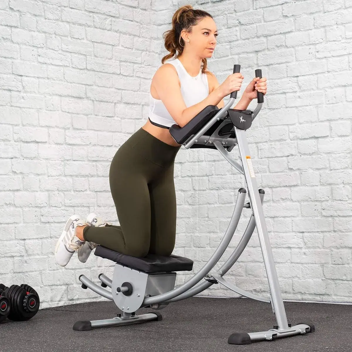 Xtremepowerus Ab Crunch Ultimate Core Workout, Abdominal Crunch Machine, Core Max Abs Machine, Home Use XtremepowerUS