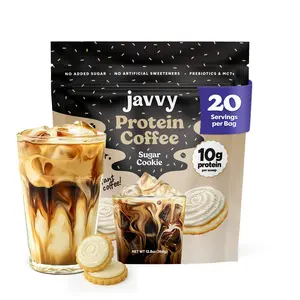 Sugar Cookie Protein Iced Coffee - Premium Whey Protein & Instant Iced Coffees - 100% Natural Cold Brew - Zero Artificial Flavors & Sweeteners, 80 mg Caffeine, No Added Sugar, 20 Servings