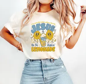 Life Gave Me Some Lemons But My Jesus He Be Makin' Lemonade Shirt, Christian Tshirt, Faith Shirt, God's Got My Back, Funny Lemonade Tee