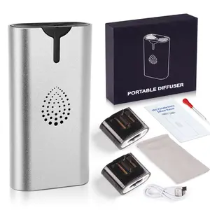 LIKEPAI Waterless Essential Oil Diffuser with 3 Oil Tanks Customizable Scent Portable Compact Size Slow Release Fragrance Aromatherapy for Home Car Christmas Gift Idea